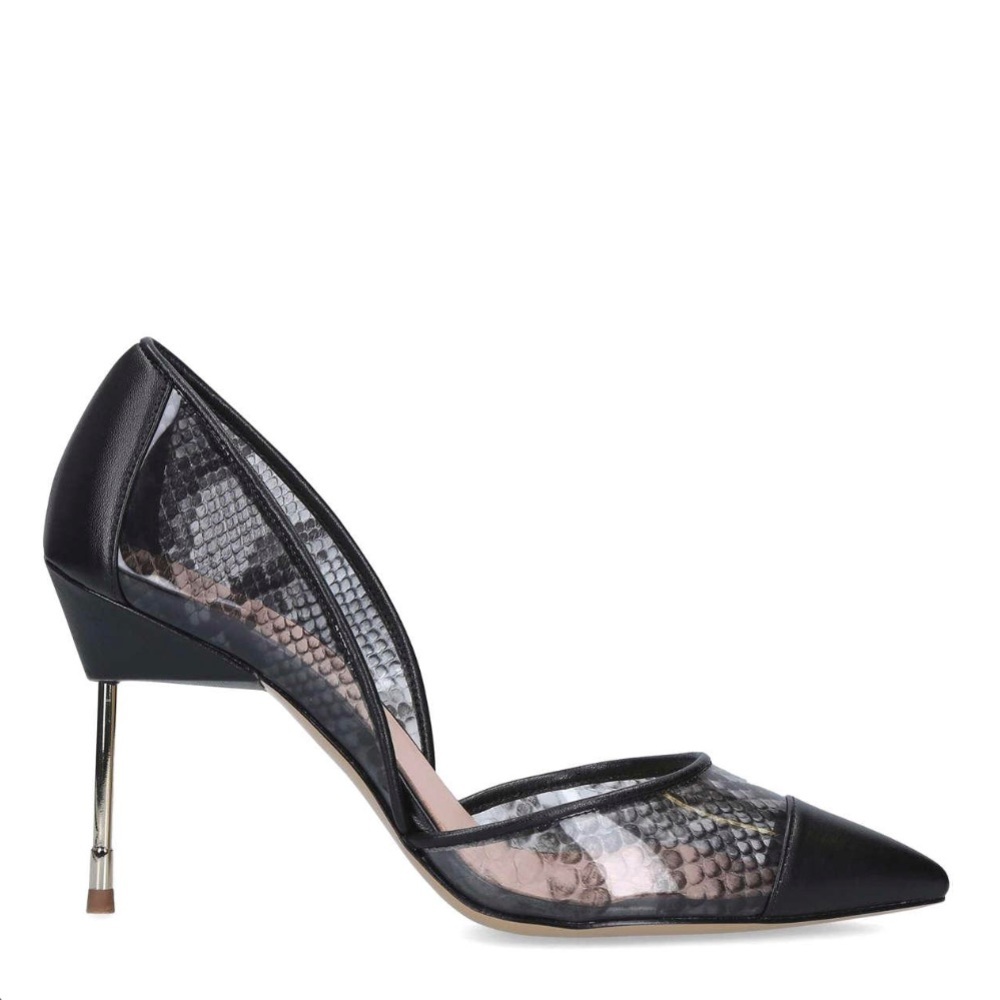 Kurt Geiger Bond 90mm Pumps - Black Grey Print